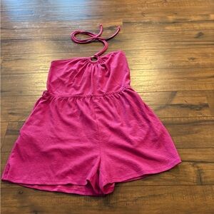 Old Navy Fuchsia Halter Romper